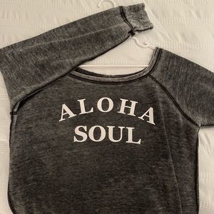 Aloha Inspiration “Aloha Soul” Grey sweater